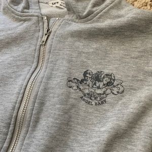 SHEIN angel baby zip up hoodie - size 9 youth